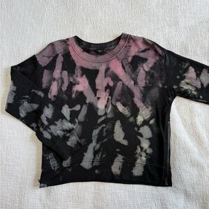 Rails Tie-Dye Sweatshirt - Black and Pink